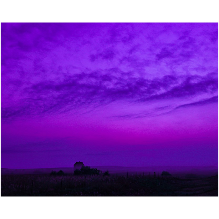 Dark Purple Landscape Fine Art Print