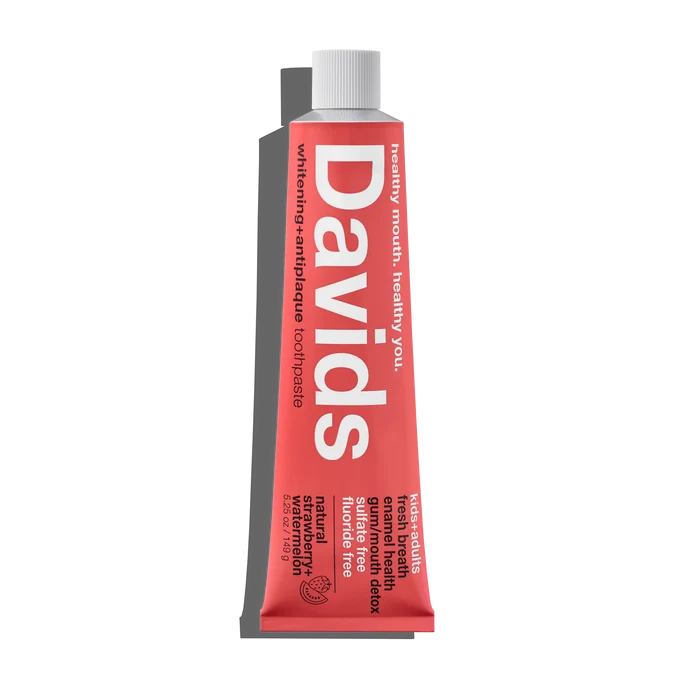 Davids kids + adults premium toothpaste / strawberry watermelon