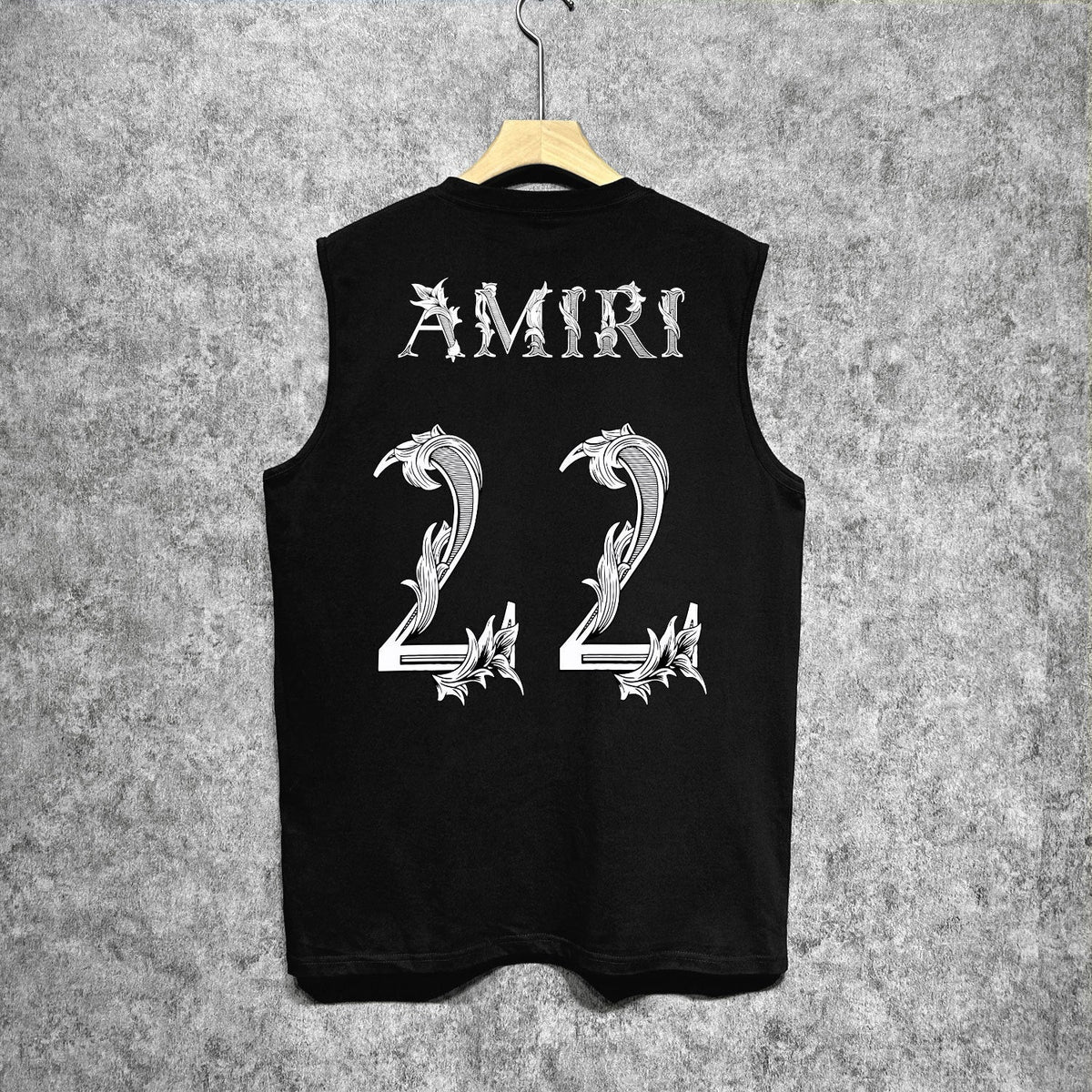 Amiri tank top digital vine printing