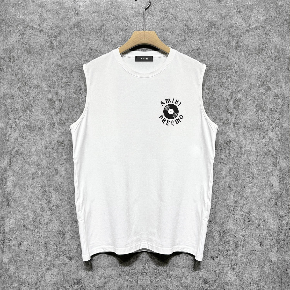 Amiri tank top radar sonic printing