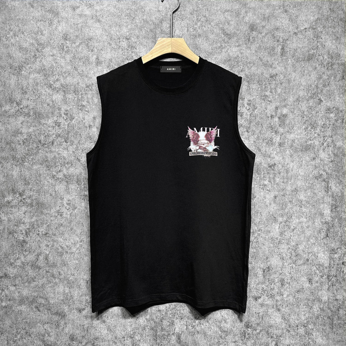 Amiri tank top flying eagle medal printing