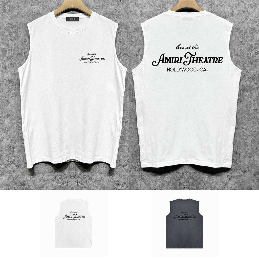 Amiri tank top with strange letter printing