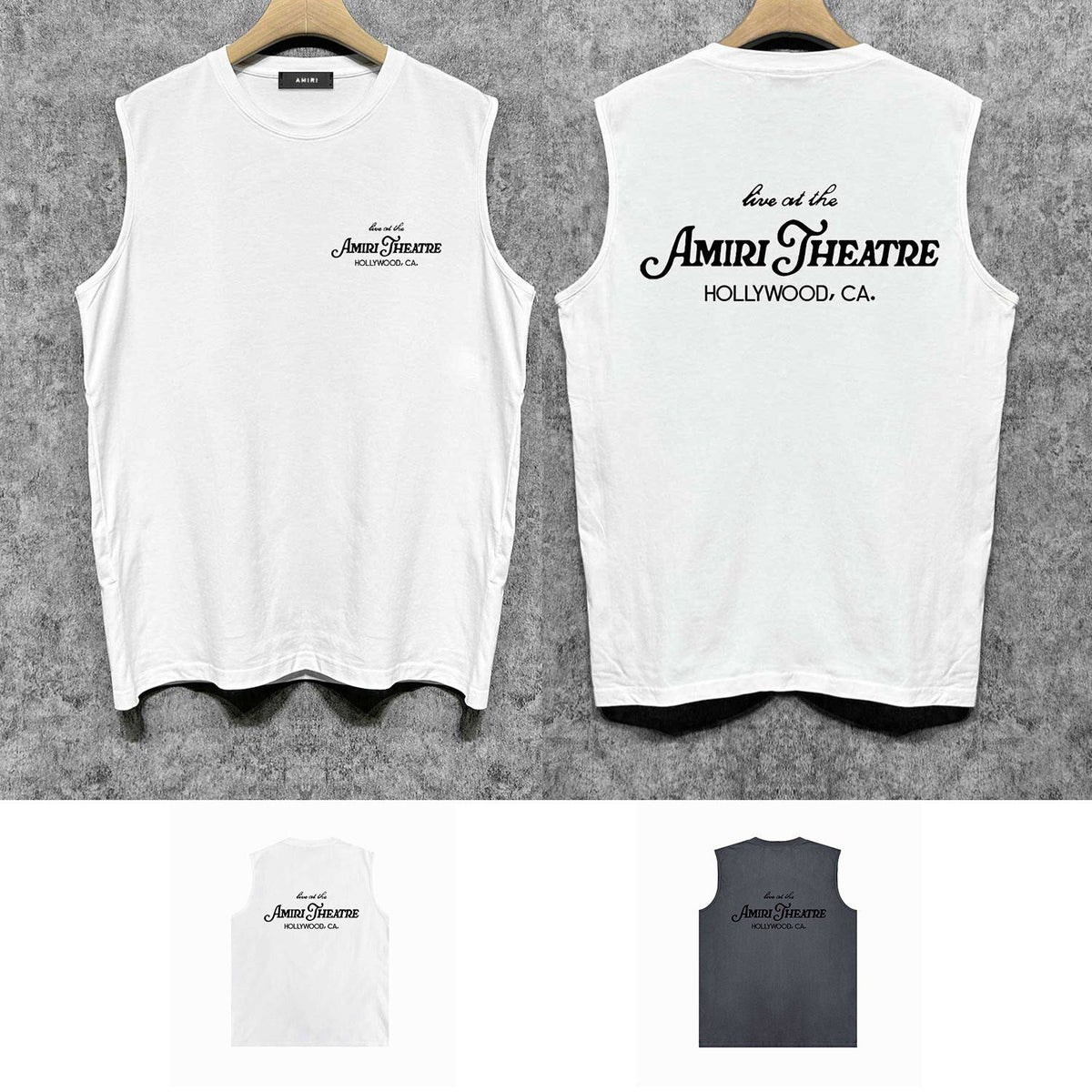 Amiri tank top with strange letter printing