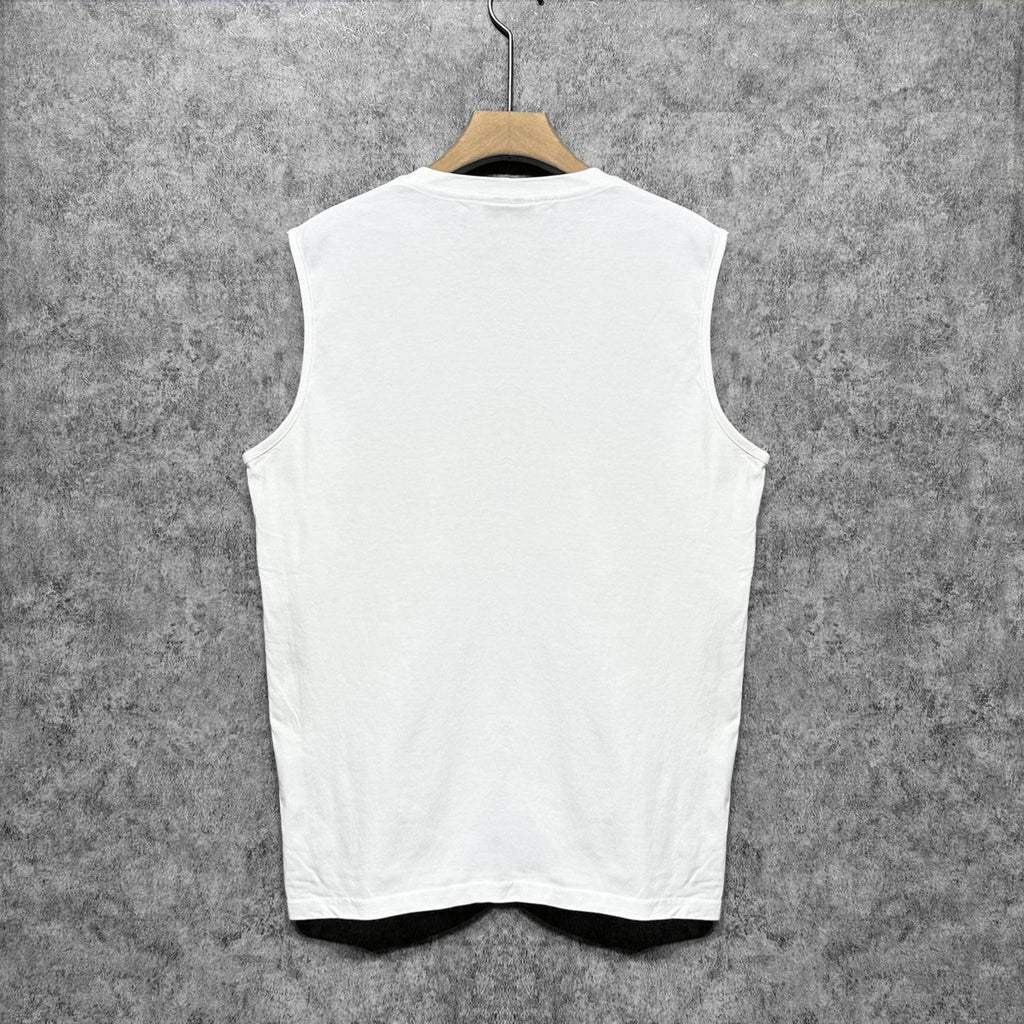Amiri tank top colorful graffiti letter horizontal stripprinting