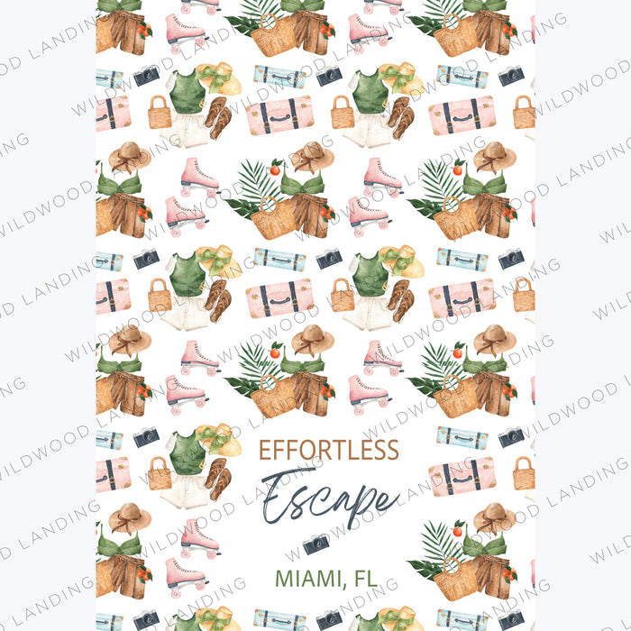 EFFORTLESS ESCAPE (custom) MICROFIBER - MIDI TOWEL