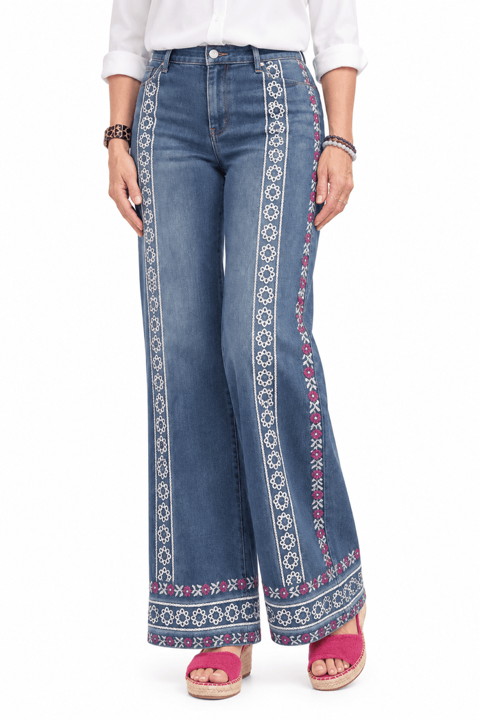 Embroidered Denim Pant by Easel Mattie B's Gifts & Apparel Jeans Small