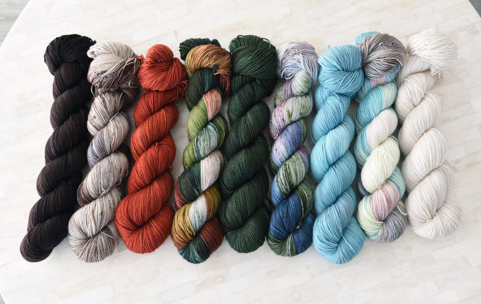 Destination Yarn fingering weight yarn Espresso