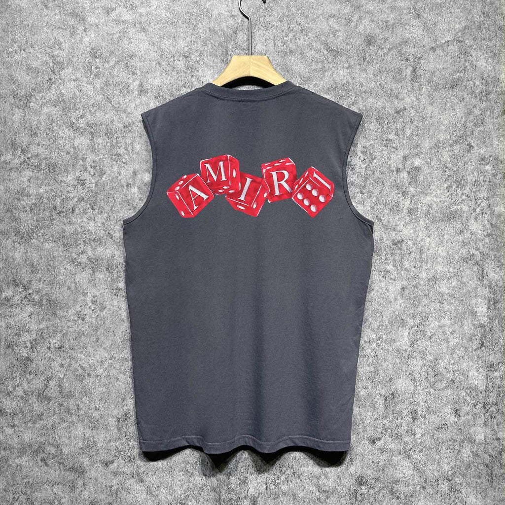 Amiri tank top red dice printing