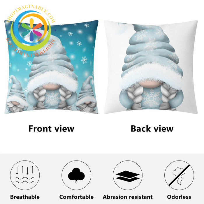 Festive Gnomes Christmas Pillow Cover