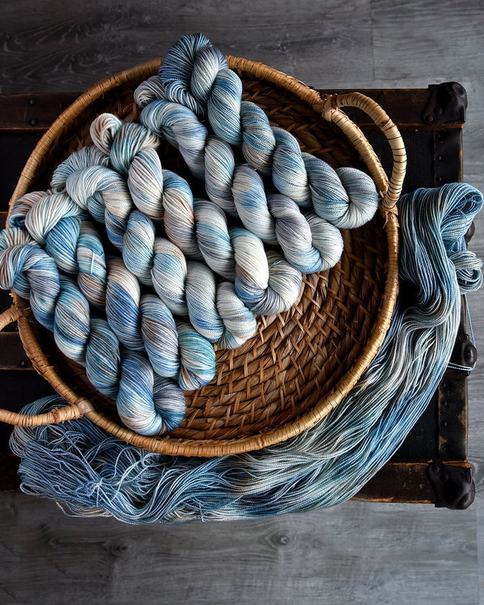 Destination Yarn fingering weight yarn Frozen Great Lake