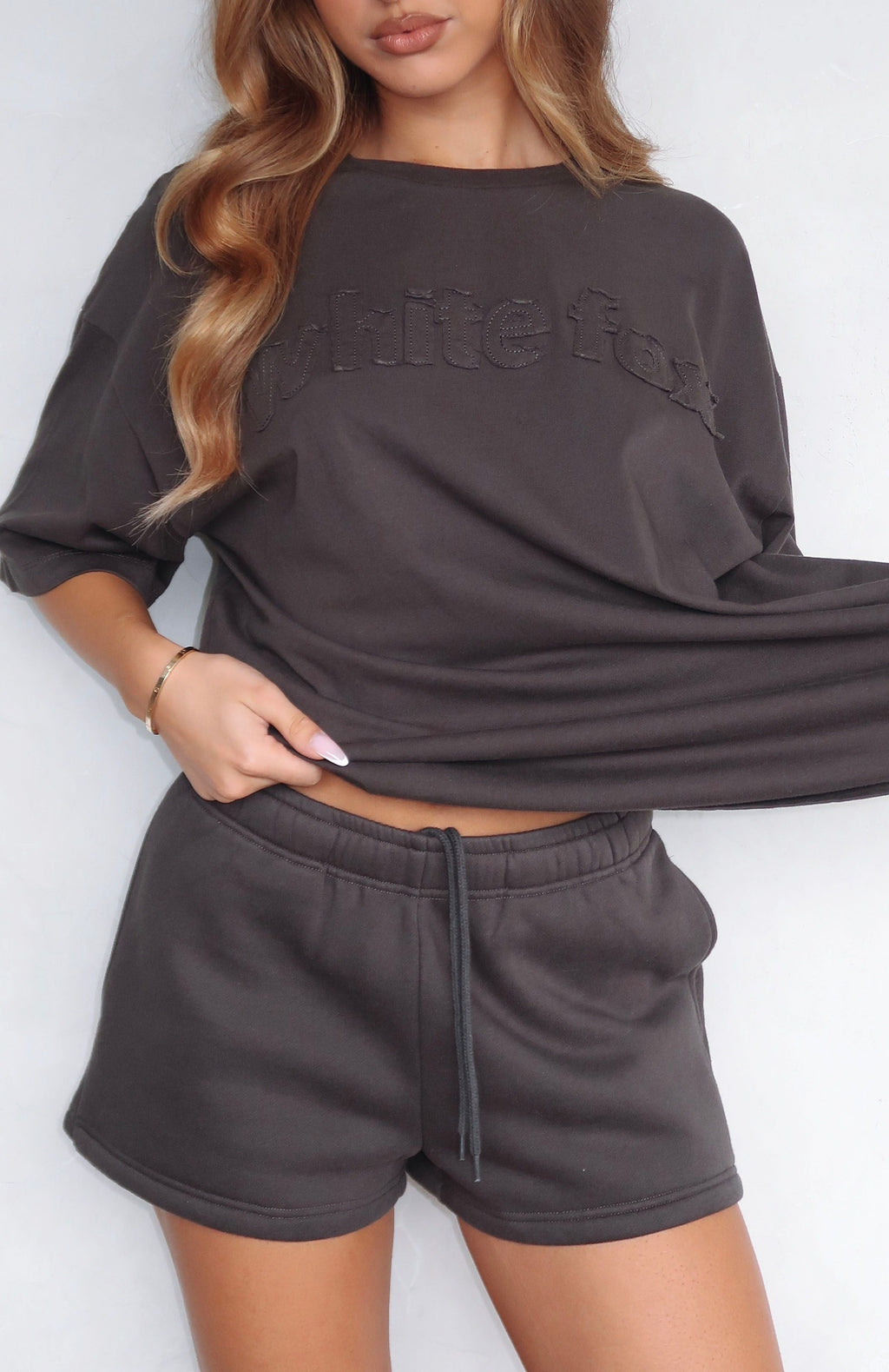 From The Archives Lexi Lounge Shorts Charcoal