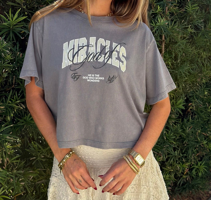 God of Miracles Cropped Women's Tee