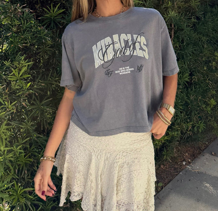 God of Miracles Cropped Women's Tee