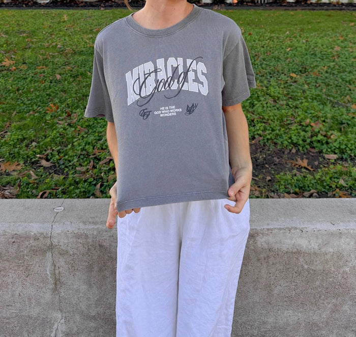God of Miracles Cropped Women's Tee