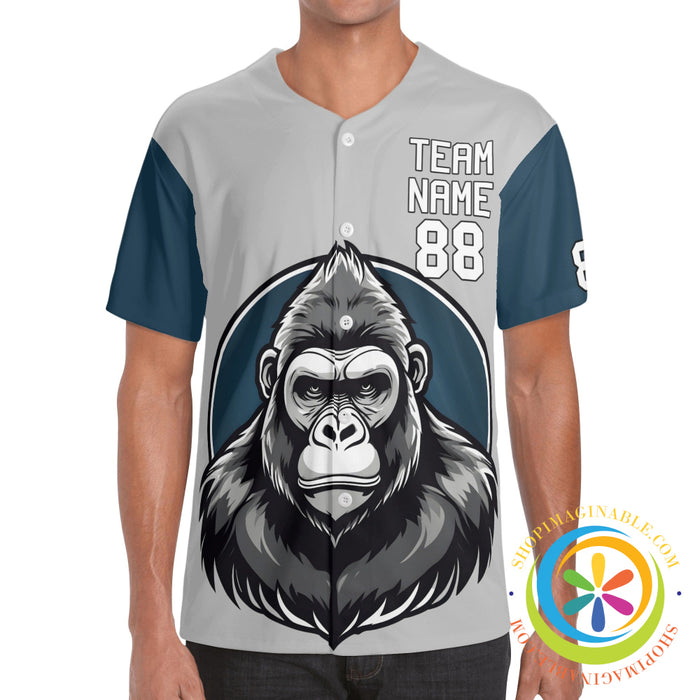 Gorilla Unisex Baseball Jersey