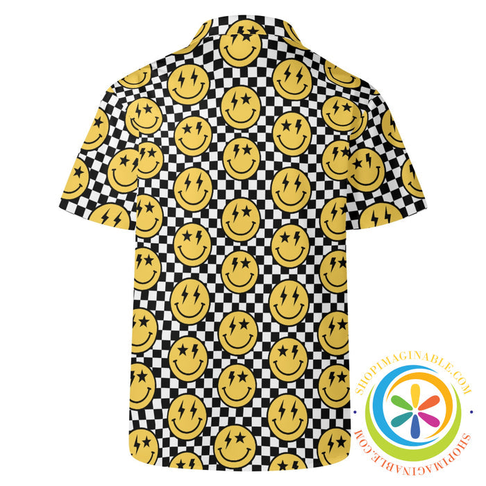 Groovy Happy Face Hawaiian Casual Shirt