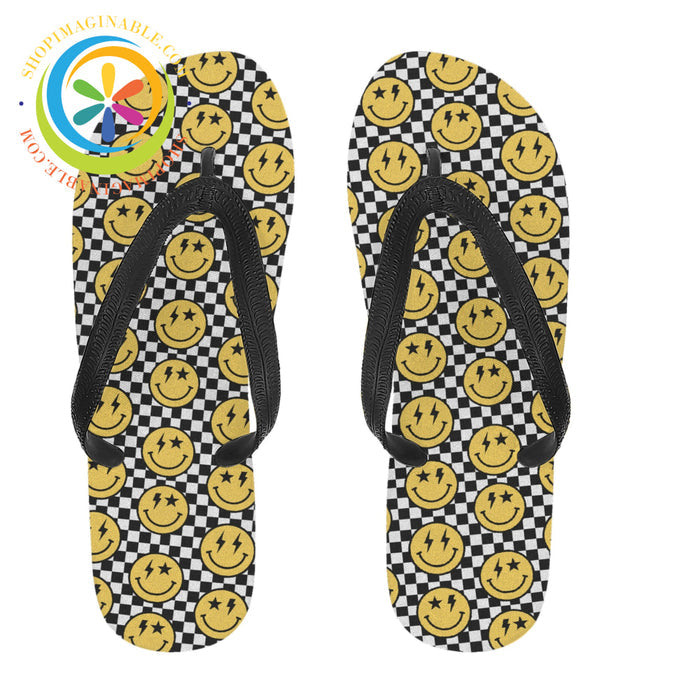 Groovy Happy Faces Mens & Ladies Flip-Flops