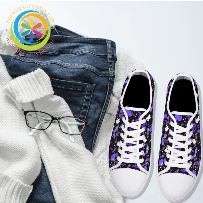 Halloween Party Ladies Low Top Canvas Shoes