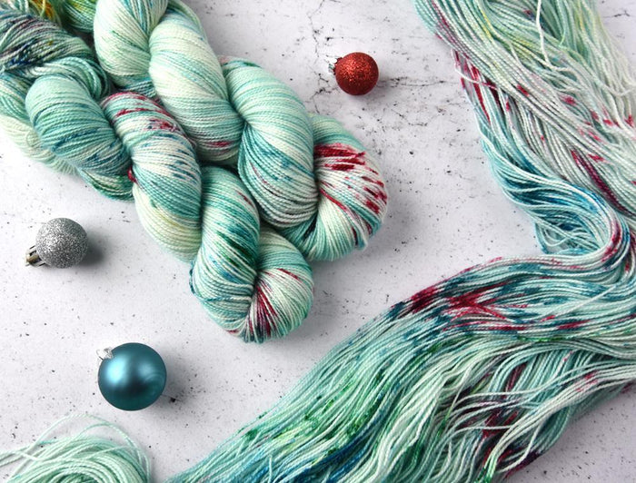 Destination Yarn fingering weight yarn Hawaiian Christmas - PREORDER