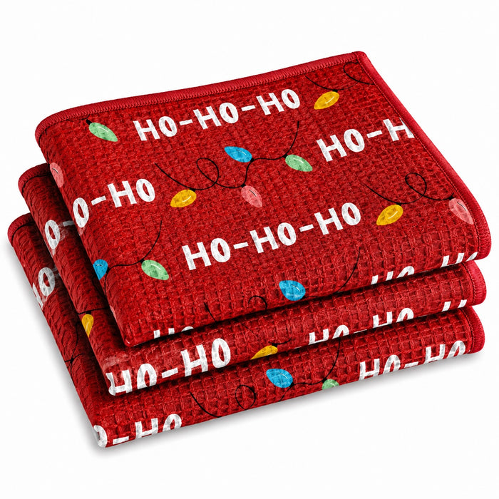 HO HO HOLIDAY MICROFIBER - DISH CLOTH