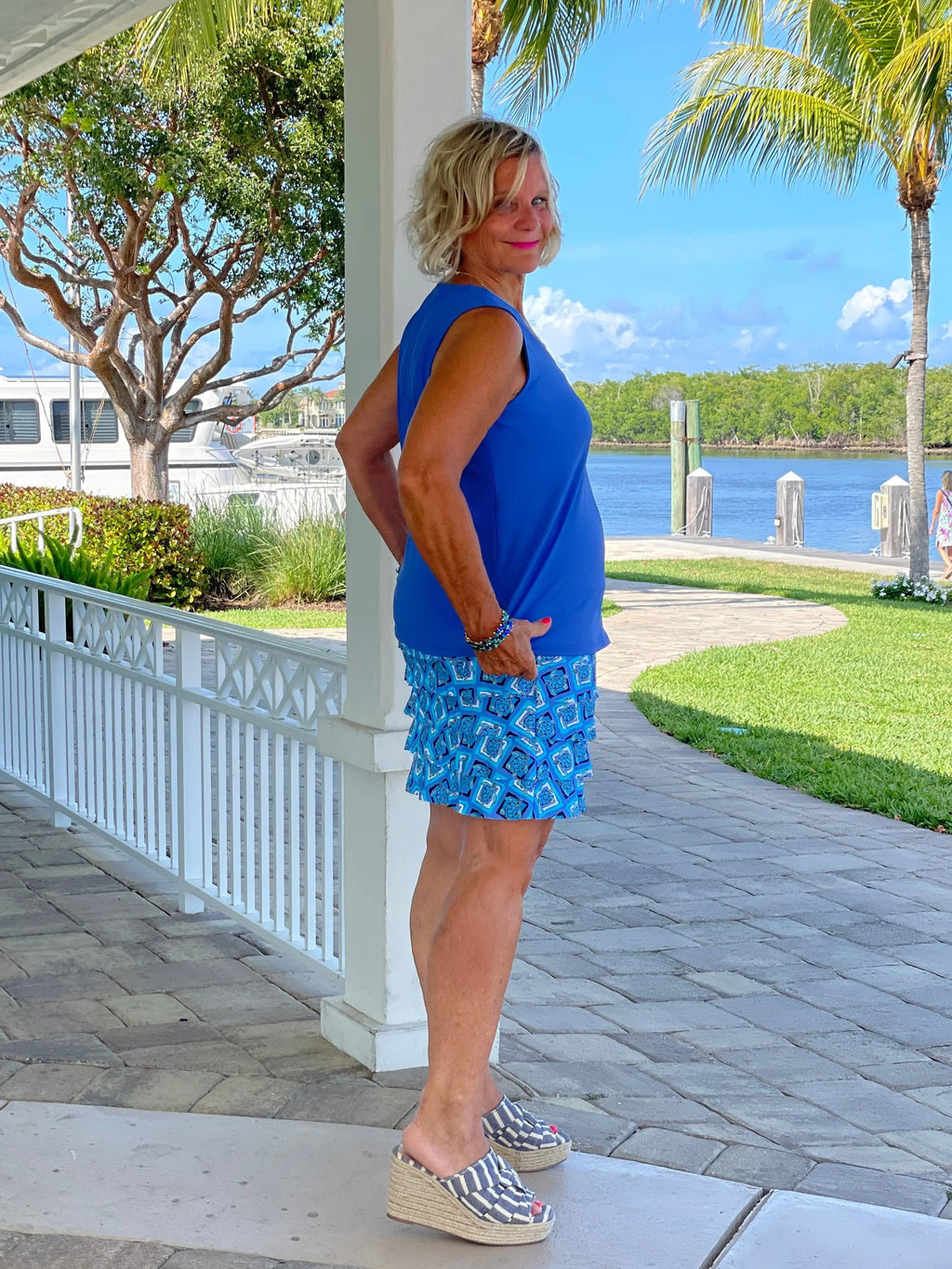 BAHAMA BLUE TURTLE CHA CHA SKORT