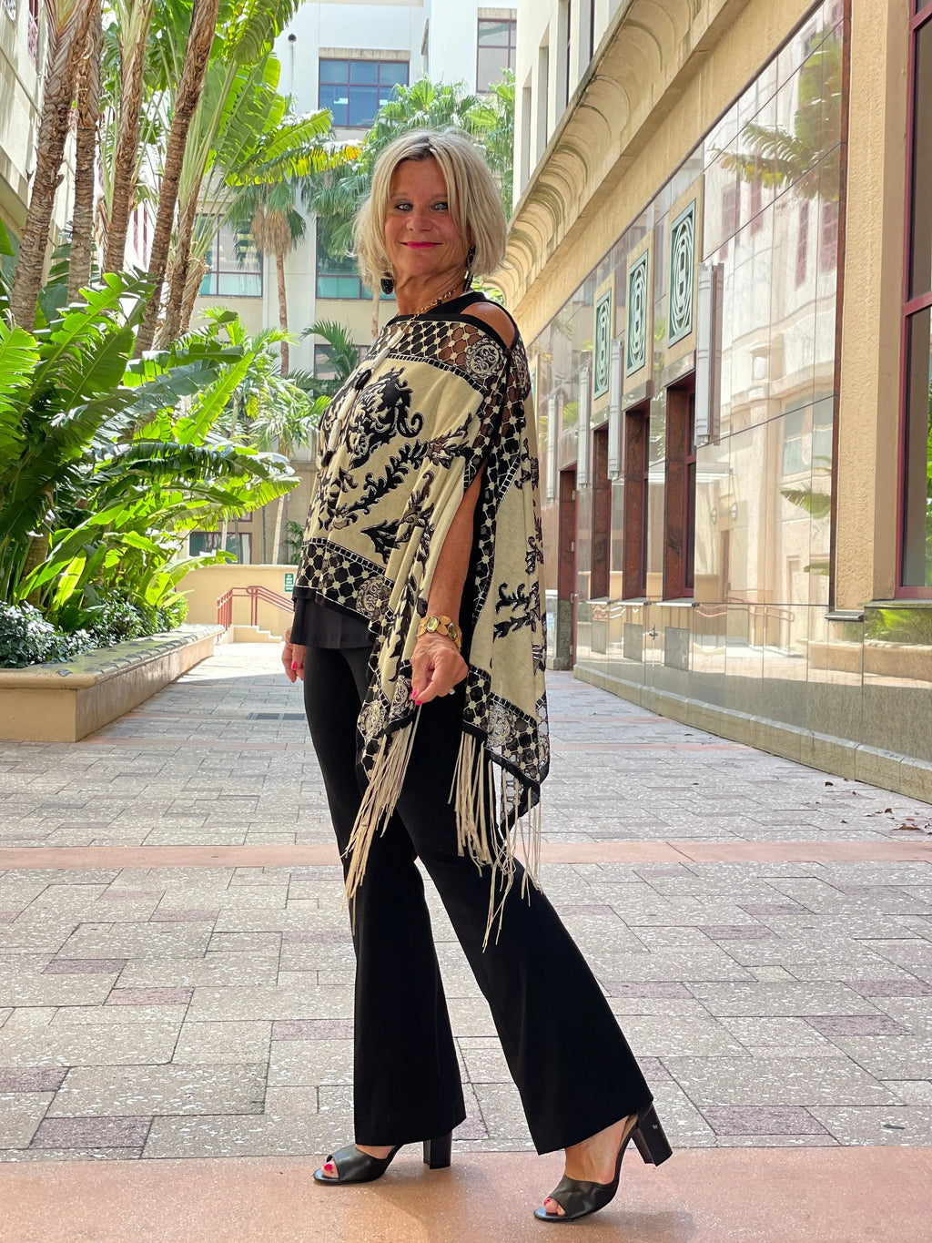 FOLLOW YOUR HEART BURNOUT 7 WAY SCARF