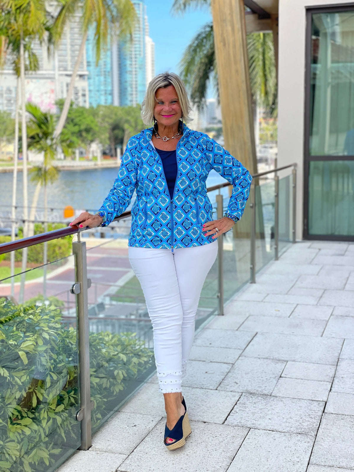 BAHAMA BLUE TURTLE FULL ZIPPER