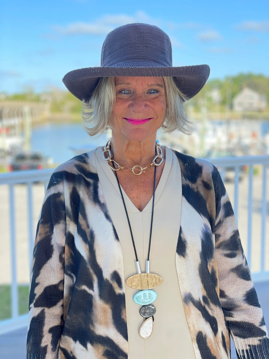 LULU B BROWN HAT