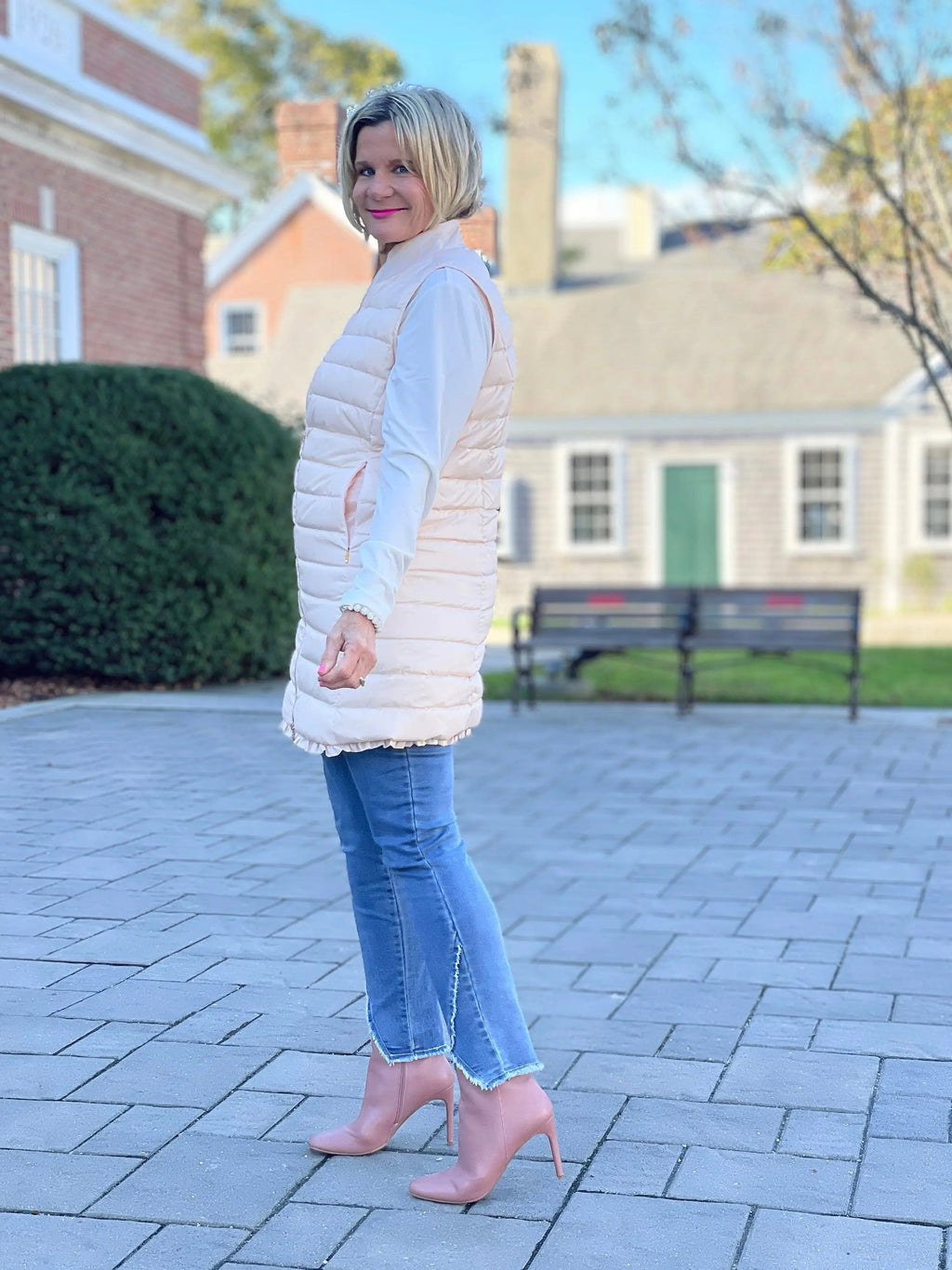 LULU-B BLUSH PUFFER VEST