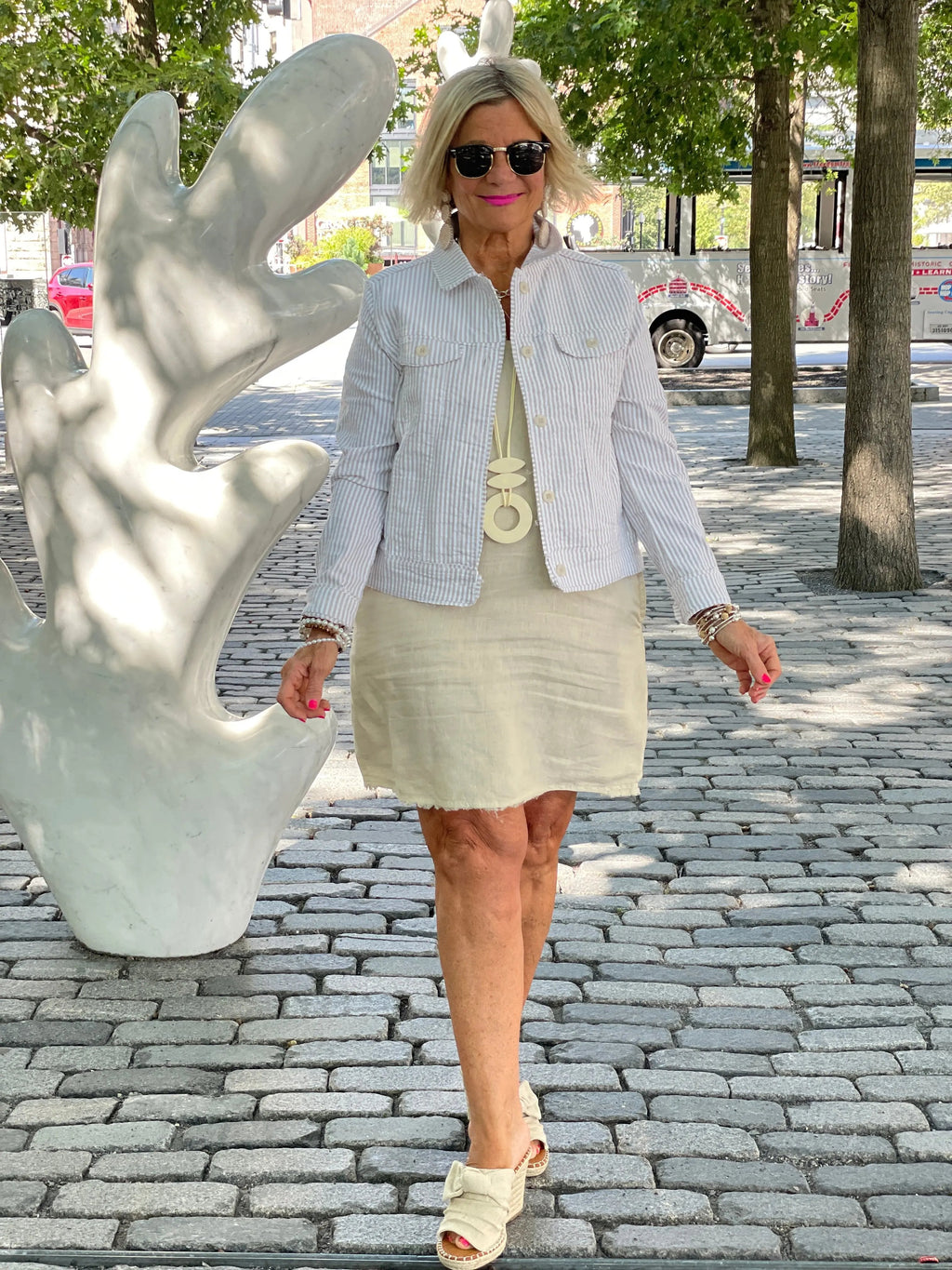 LULU-B STONE LINEN DRESS