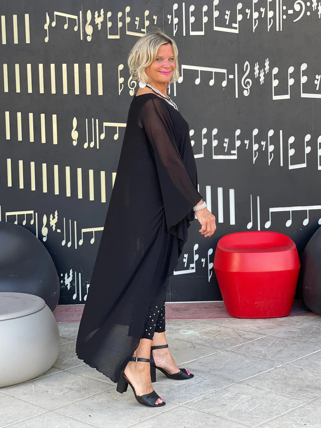 BLACK SPLASH TUNIC