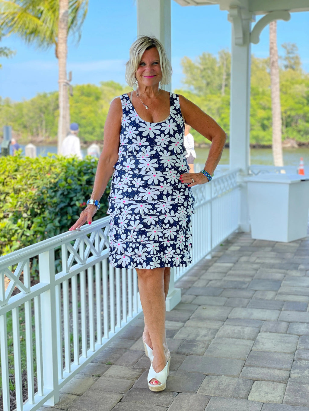 DAISY DAY LAYERED RUFFLE DRESS