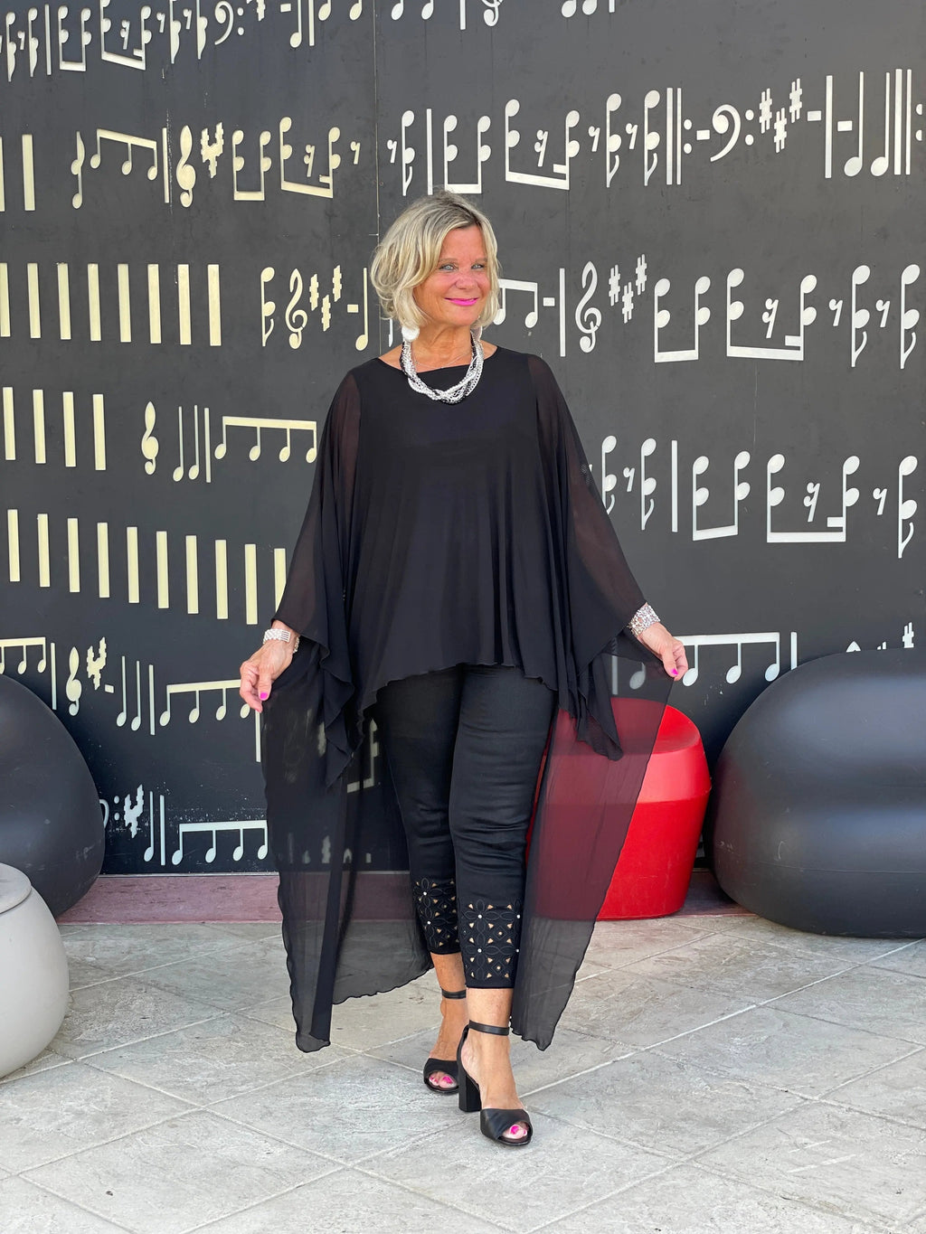 BLACK SPLASH TUNIC