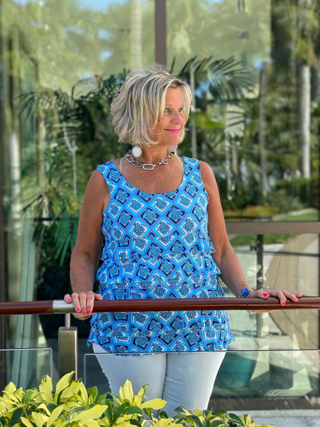 BAHAMA BLUE TURTLE CHA CHA TANK