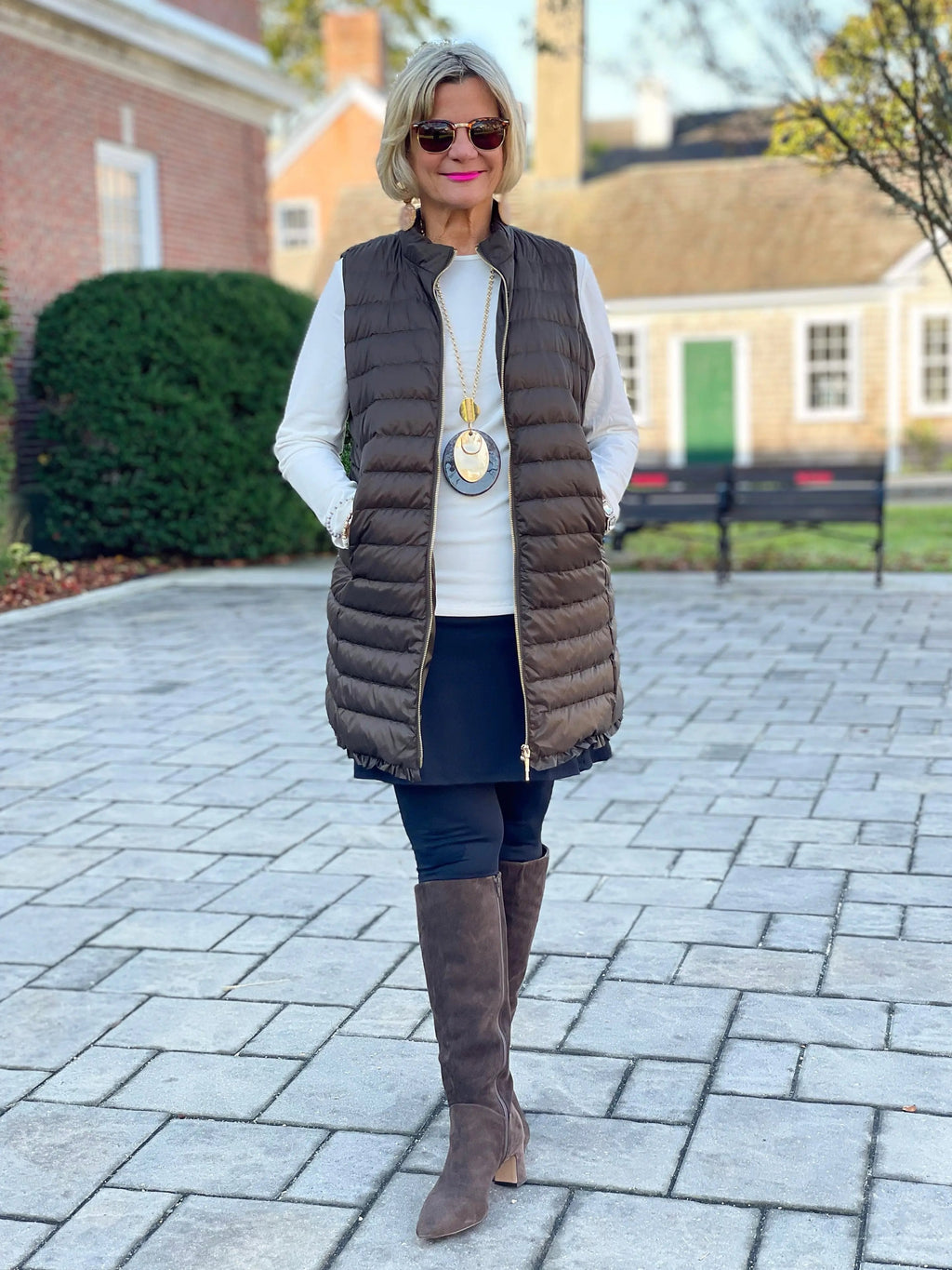 LULU-B OLIVE PUFFER VEST