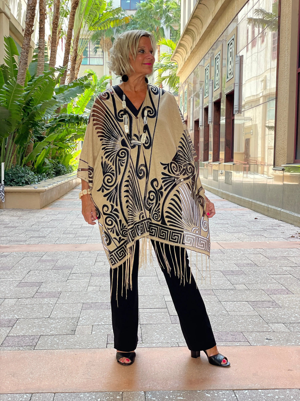 CLASSIC LOOK BURNOUT 7 WAY SCARF