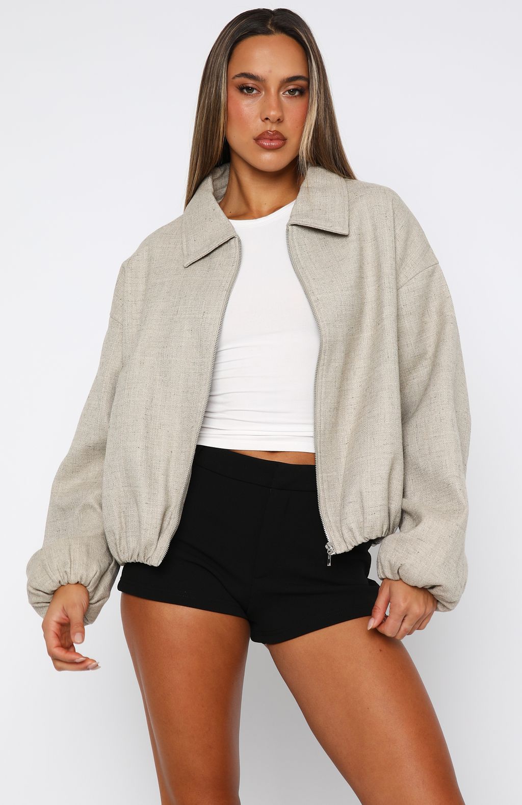 Go Ghost Bomber Jacket Sandshell