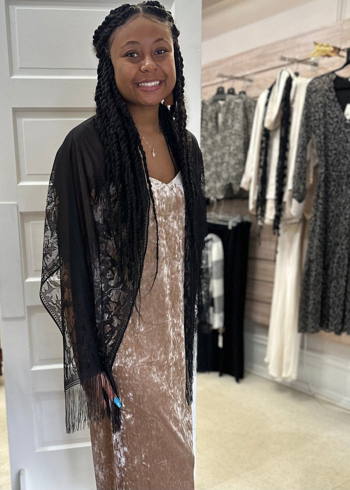 Lace Wedding Wraps, Evening Shawl - Cover ups - Black The Snug Owl