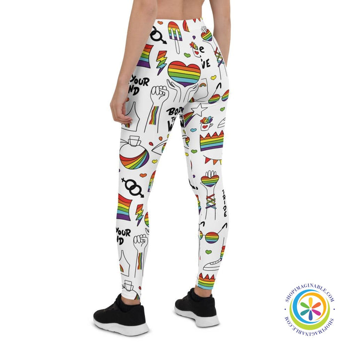 LGBTQ Pride Full Length Leggings-ShopImaginable.com