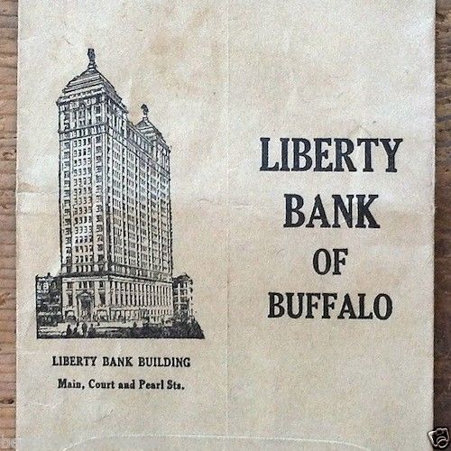LIBERTY BANK OF BUFFALO Deposit Envelope 1910s
