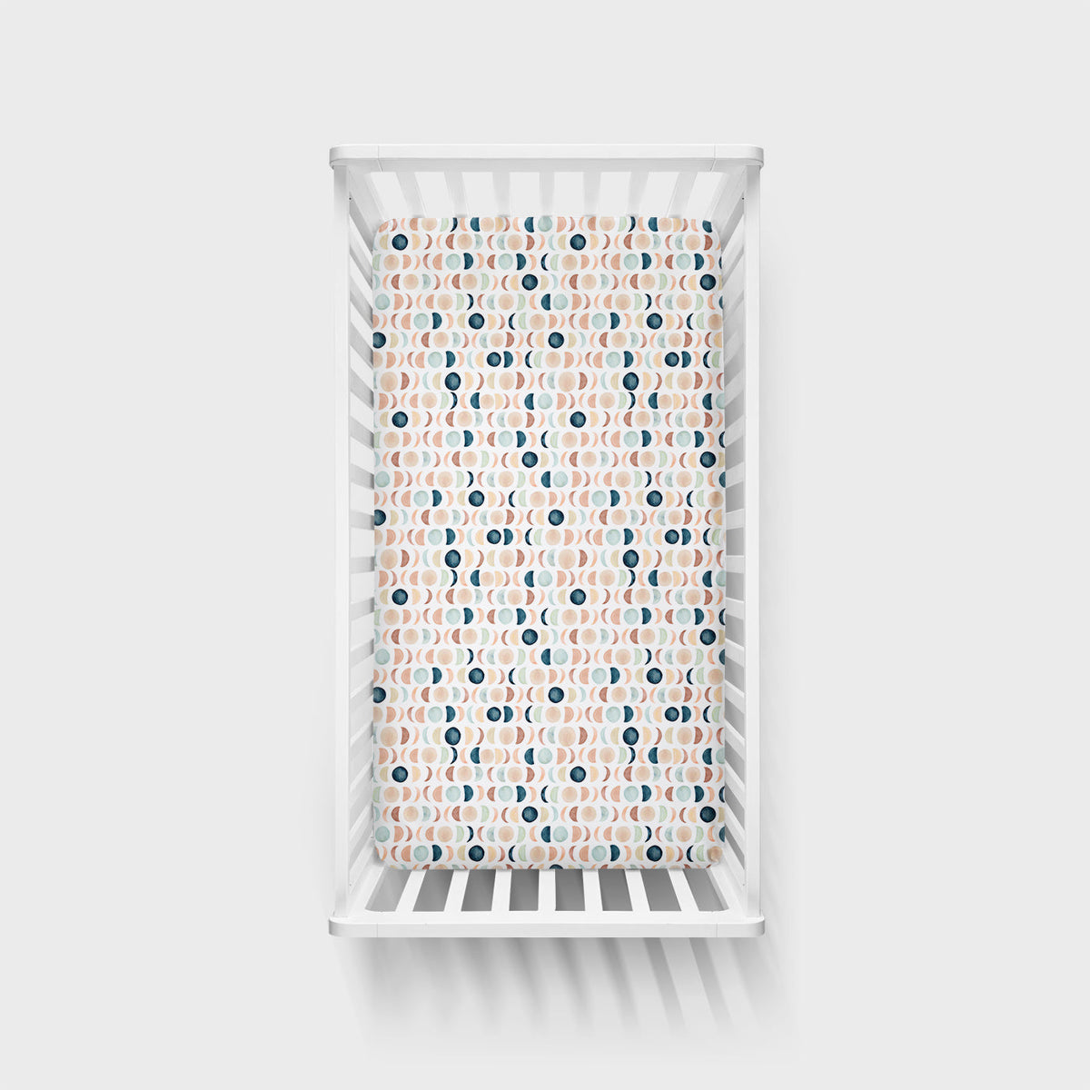 Luna Neutral Fitted Crib Sheet