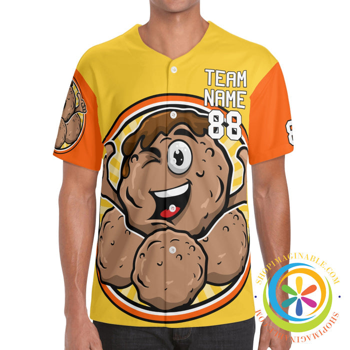 Meatballs Unisex Baseball Jersey