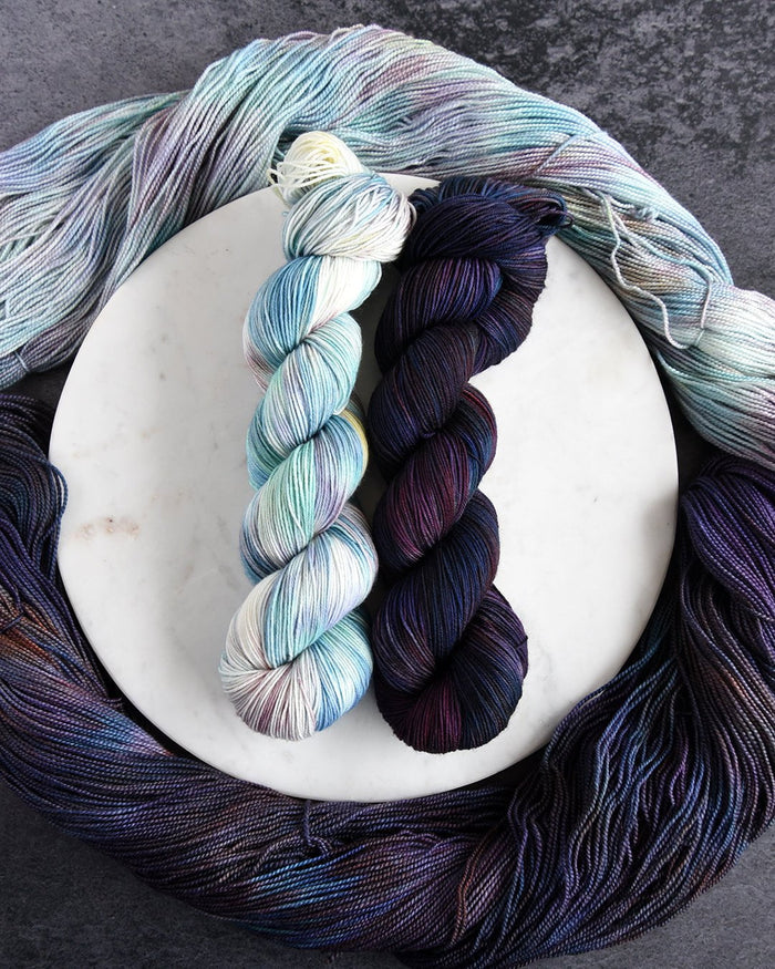 Destination Yarn fingering weight yarn Mercury in Retrograde Pair