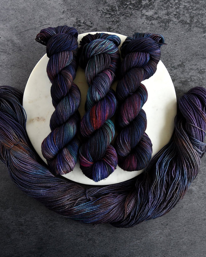 Destination Yarn fingering weight yarn Mercury in Retrograde Pair