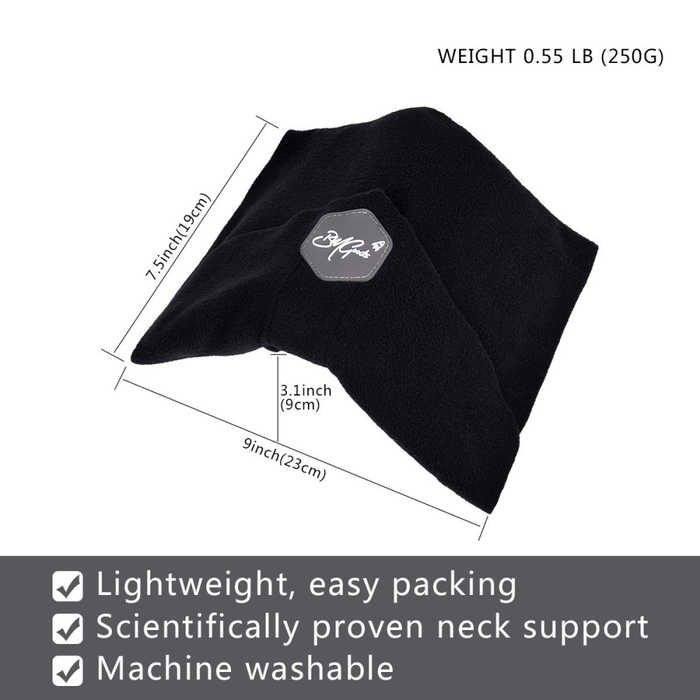 Modern Travel Pillow - Black