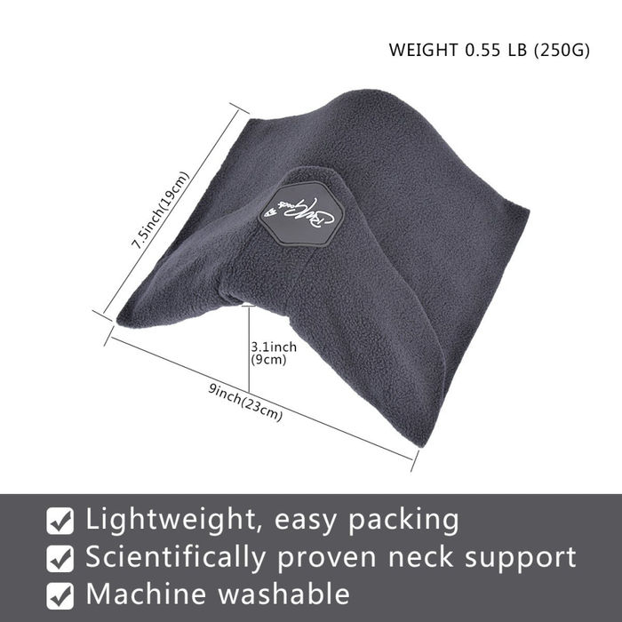 Modern Travel Pillow - Grey