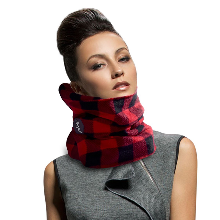 Modern Travel Pillow - Grid