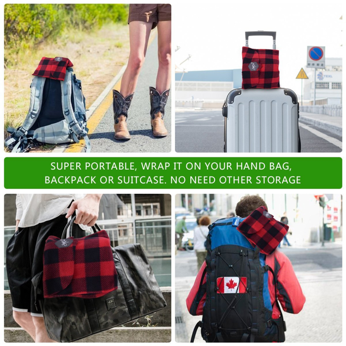 Modern Travel Pillow - Grid