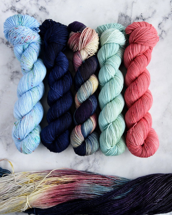 Destination Yarn fingering weight yarn Monet's Garden - dyed to order