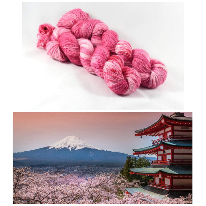Destination Yarn fingering weight yarn Passport Mt. Fuiji